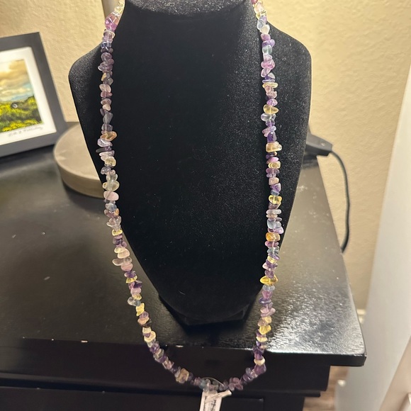 Free People Single Strand Multicolor Necklace NWT - Picture 3 of 4